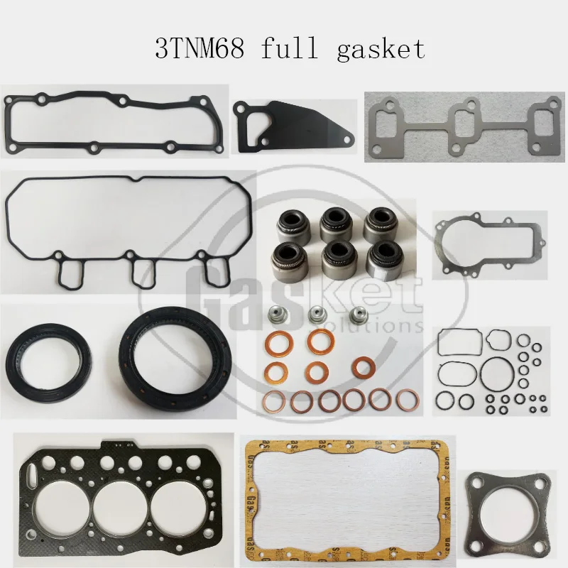 3TNM68 full gasket set kit for Yanmar engine overhaul part repair