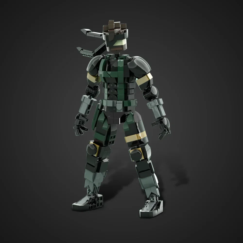 MOC-224238 Metal Gear Solid Big Boss Building Blocks Model Game Metal Gear Solid Big Boss Action Figure Bricks Assembly DIY Toys