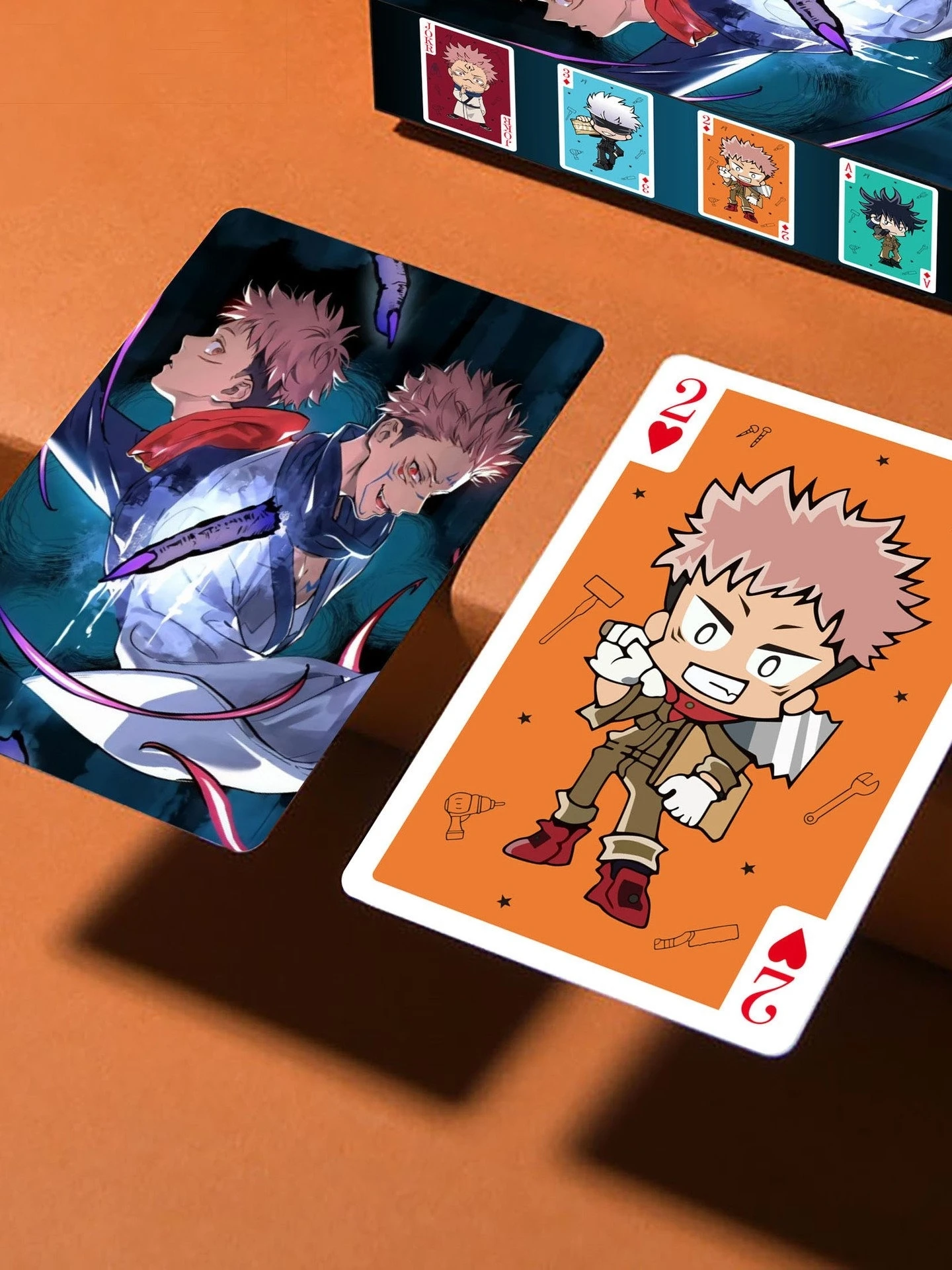 Anime Jujutsu Kaisen Itadori Yuji Satoru Gojo Inumaki Toge Cosplay Playing Card Board Game Poker Gift Exquisite Animation Decor