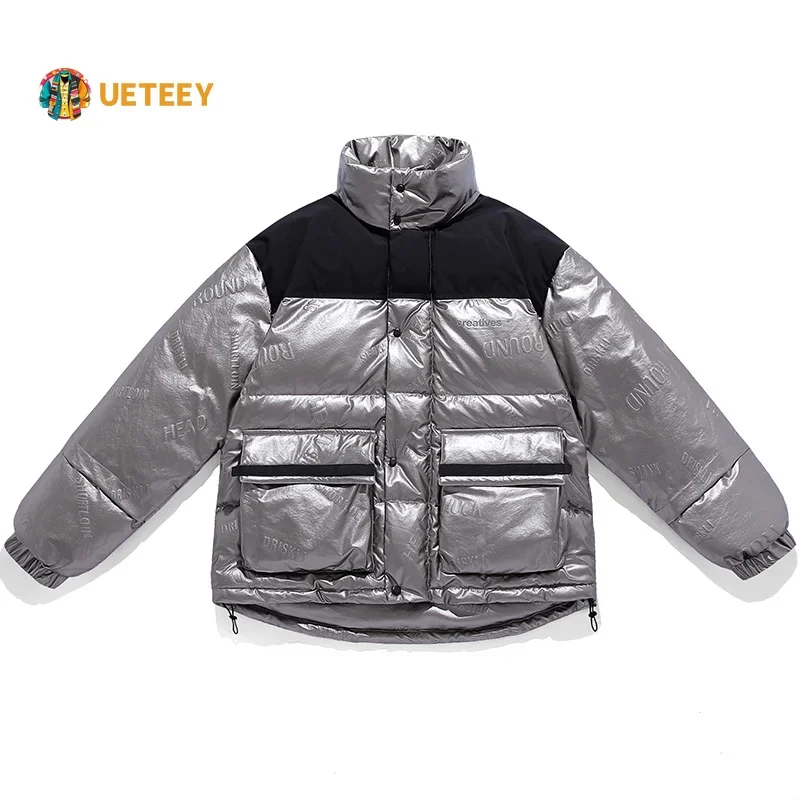 Winter Puffer Jacket  Men 90% White Duck Down Jackets High Quality Glossy Thicken Warm Casual High Street Coats Man Streetwear