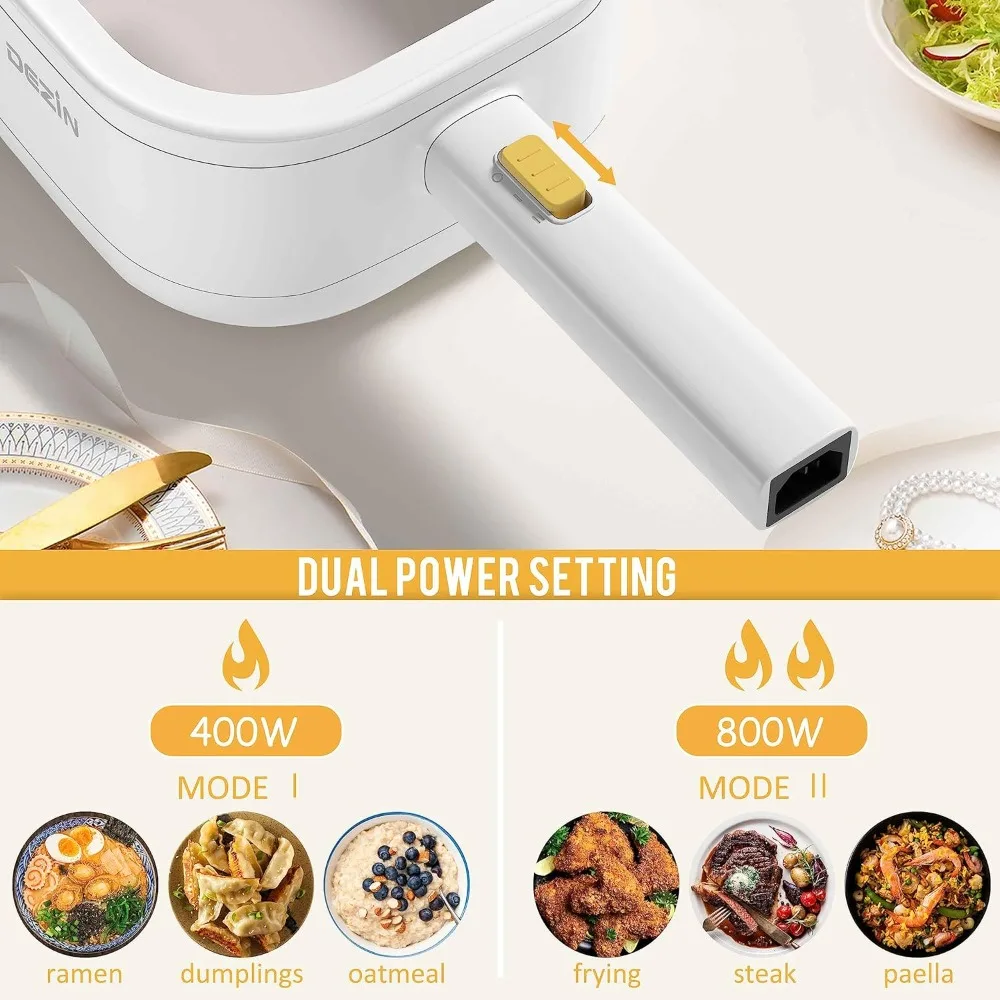 หม้อต้มไฟฟ้าพร้อมหม้อนึ่ง2L หม้อไฟฟ้าแบบนอนสติ๊ก