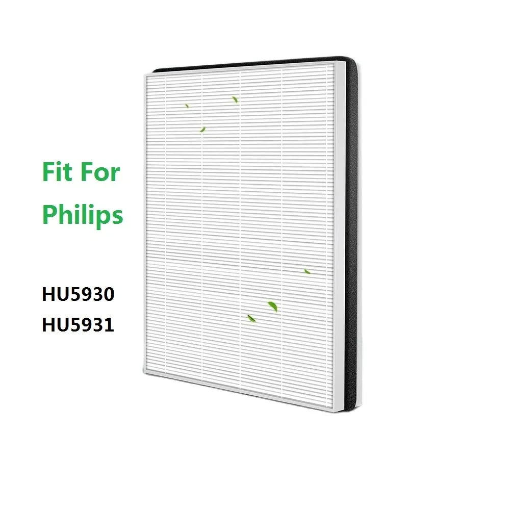 Replacement For FY1114 H13 Hepa Filter For Philips HU5930 HU5931 Air Purifier Filter Parts to Filter PM2.5, Dust 295*240*35mm