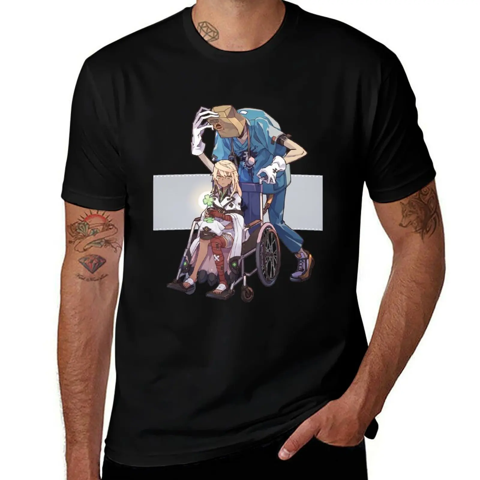 Faust - Guilty Gear T-Shirt Lightweight Cooling Short Sleeve Tee T-Shirt