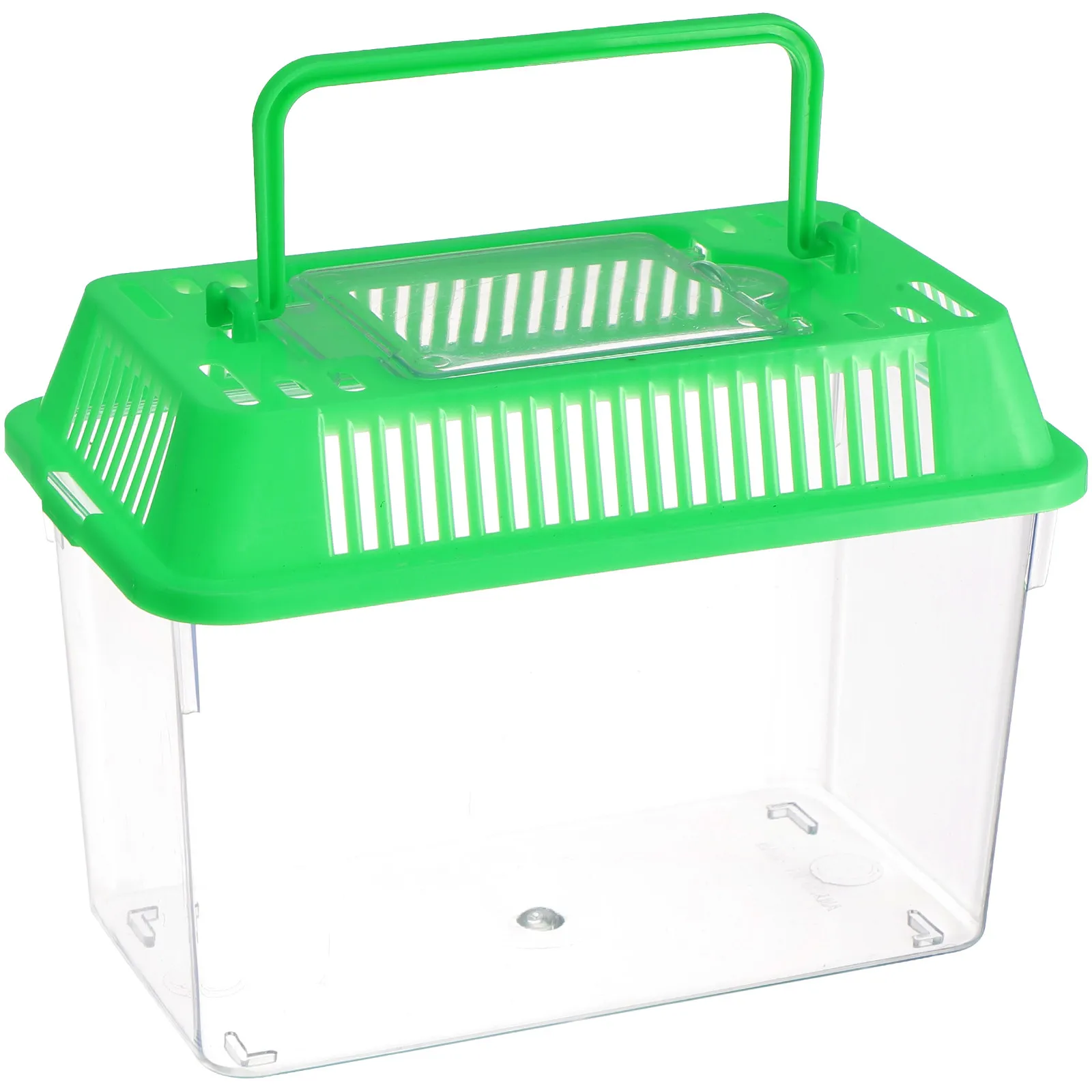Small Fish Aquarium Portable Turtle Feeding Tank for Turtles Green Goldfish Pet Holding
