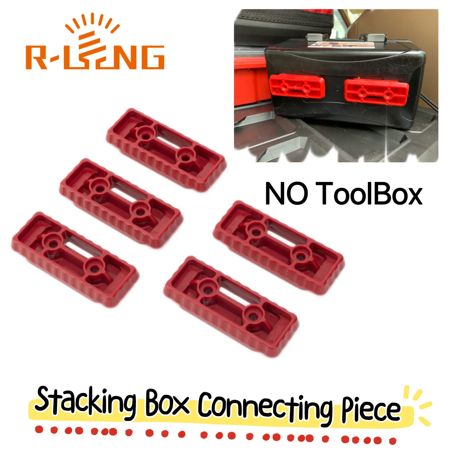 Tool Box Portable Tool Accessories Suitable for Milwaukee Series Tool Box 8-PCS Mounting Feet Box-packaging