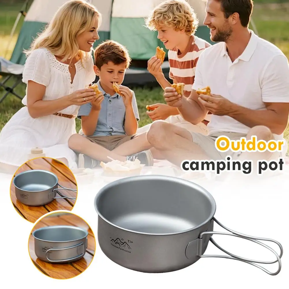 Olla Plegable de Titanio Naturehike con Asas Plegables, Sartén y Taza Multifuncional Ultraligera y Duradera, para Acampar al Aire Libre