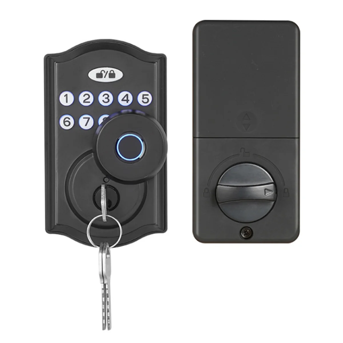 Fingerprint Door Lock with APP Control/Fingerprint/Password/Key, Smart Deadbolt Lock with Automatic Lock-Flyy