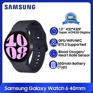 Original Samsung Galaxy Watch 6 40mm 44mm SmartWatch 1.3 Super AMOLED Display GPS Watch NFC WiFi For Galaxy S24 Ultra AliExpress