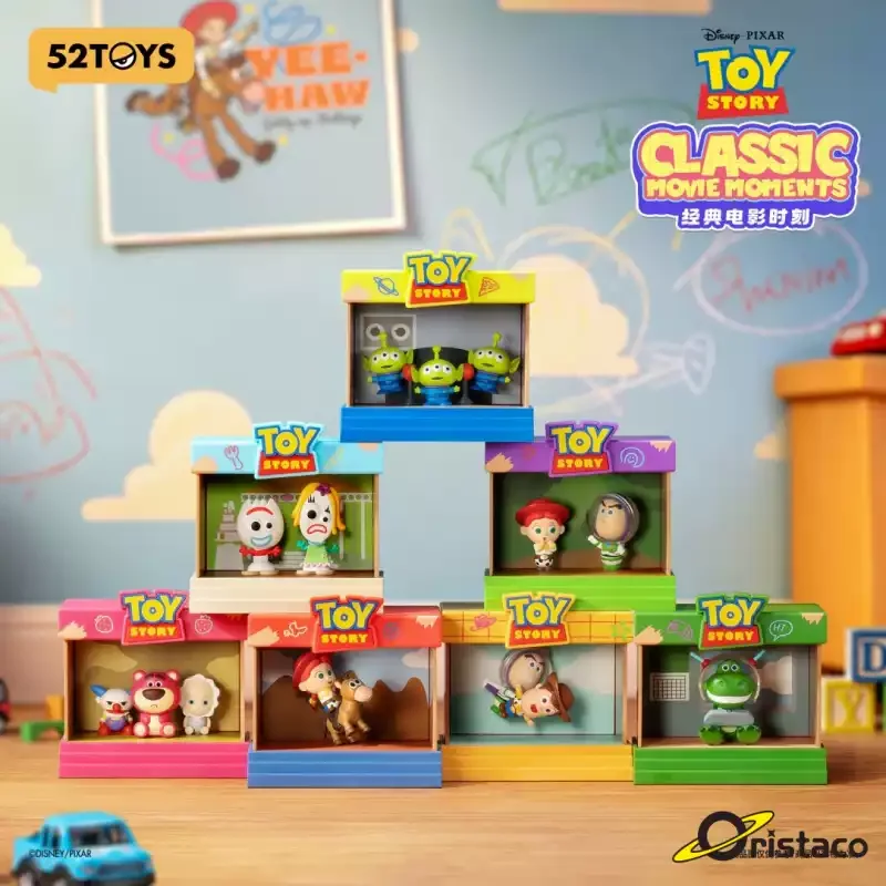 

52toys Toy Story Blind Box Led Light Action Figure Classic Movie Moments Figurine Model Doll Desk Ornament Surprise Gift