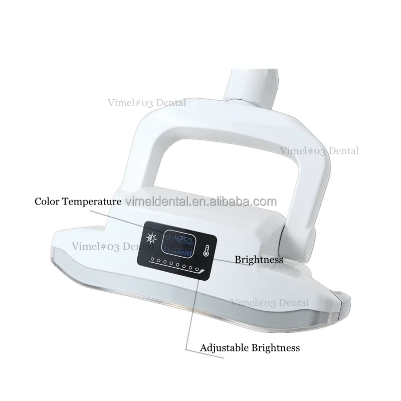 Dental Lights 8 Cold Led Shadowless Aluminum Alloy 60,000LUX Illumination Sensitive Oral Lamp for Dental Chair Unit