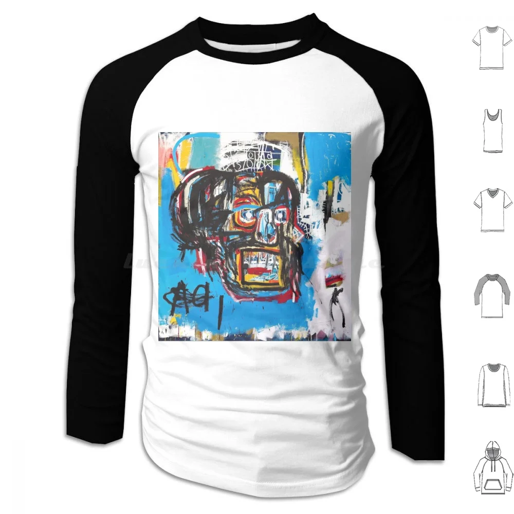 Untitled Hoodies Long Sleeve Jean Michel Jean Michel The Stolen Art American Painter Artist Famous Jean Michel Art