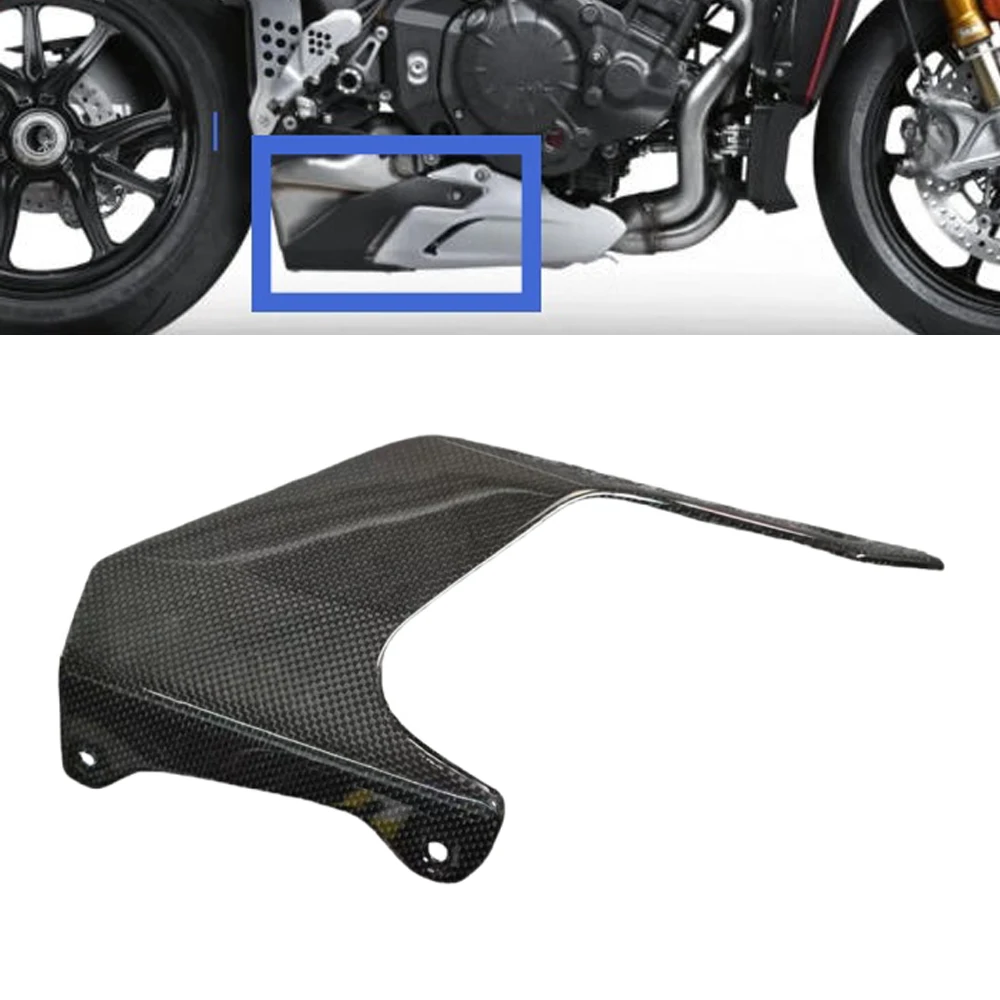 For MV Agusta rush 1000 / Brutale 1000 2021-2025 100% Real Carbon Fiber Motorcycle Exhaust protection Cover Fairing Accessories