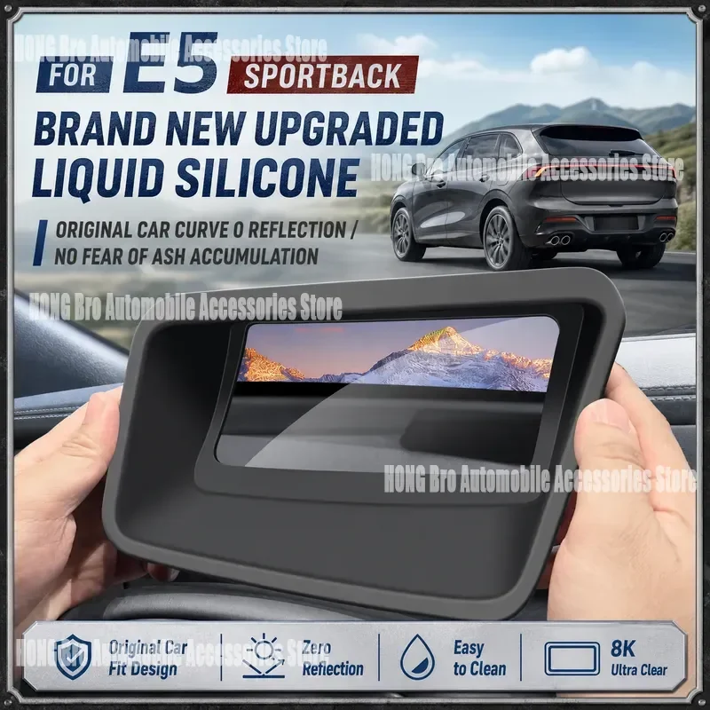 Para Audi E5 2025, capa de silicone para HUD, película protetora para o visor de projeção, proteção contra poeira, acessórios para o interior do carro
