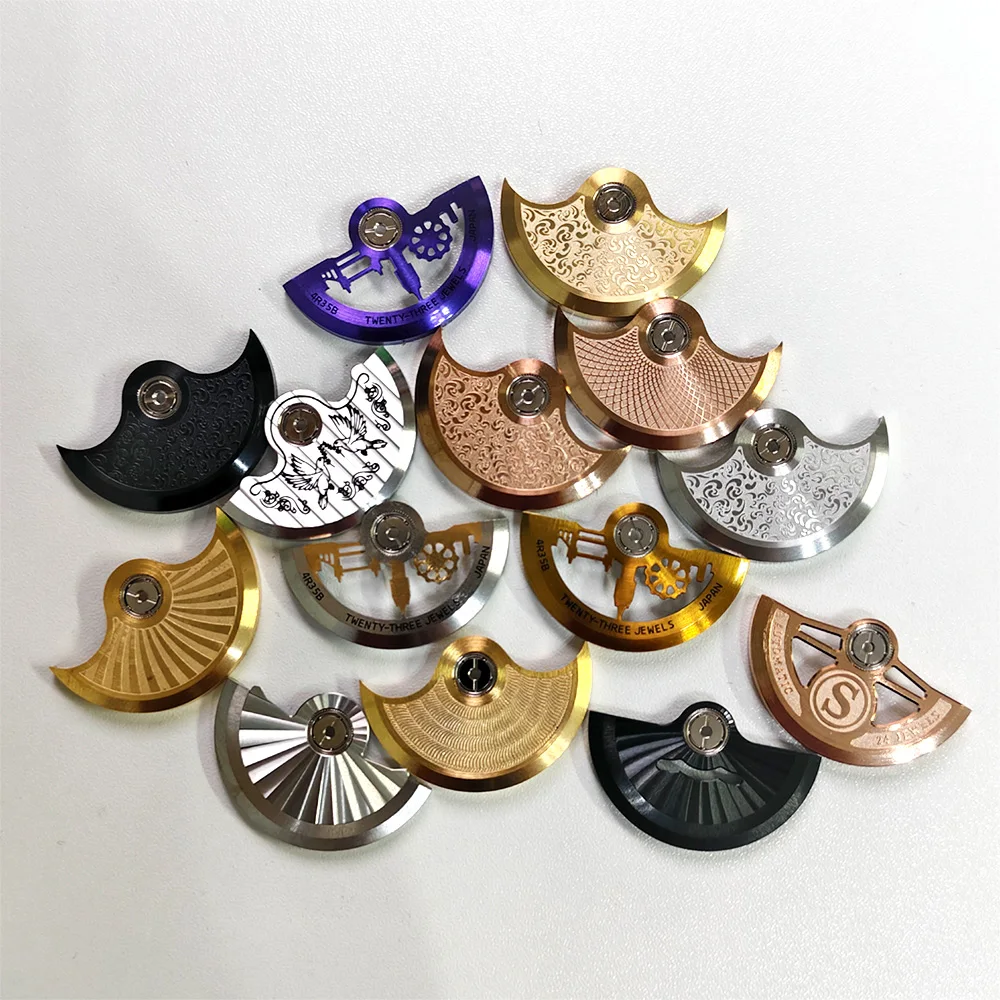 

Индивидуальный ротор NH35 с автоматическим молотком, подходит для NH34 NH35 NH36 NH38 4R35 7S26, часть ротора часового механизма