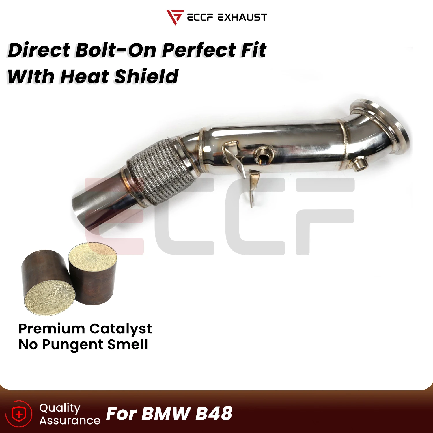 Sporty Downpipe For BMW B48 Aggressive Exhaust Sound Plug and Play Upgrade Performance