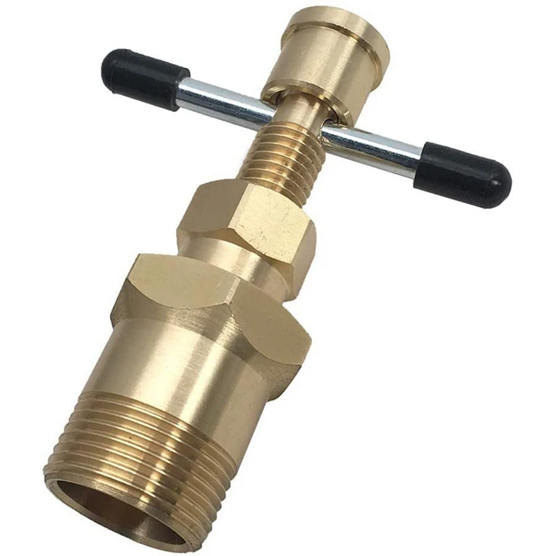 1 Piece Olive Remover Puller Tool 15Mm & 22Mm Solid Brass Copper Pipe Removal Gas Pipe Plumbing Remover Tool