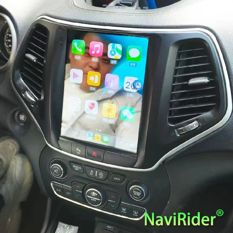 

10.4-дюймовый автомобильный радиоприемник на Android для JEEP Cherokee 2013, 2014, 2015, 2016, 2018 годов выпуска, мультимедийный видеоплеер, Carplay, GPS-навигация, сенсорный экран