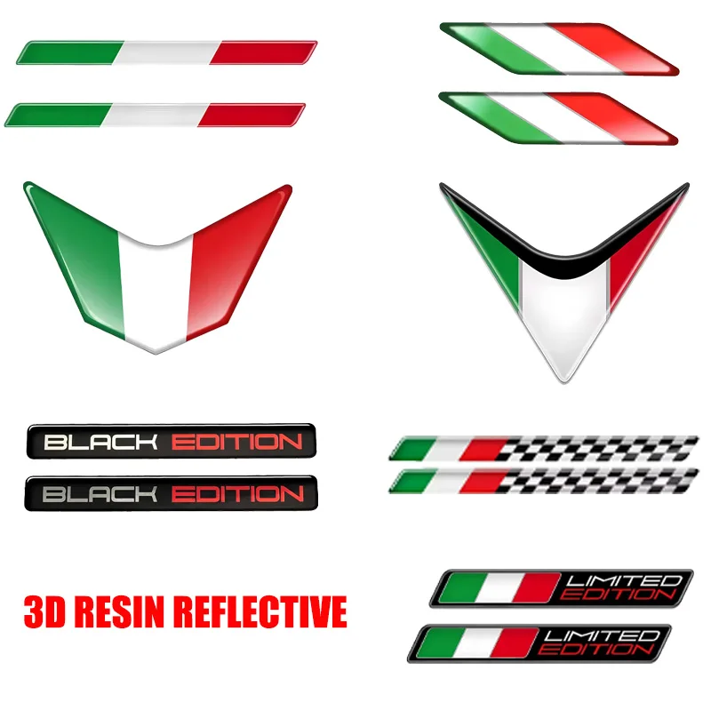

3D Resin Reflective Logo Helmet Motorcycle Motorcross Motorbike Decals for Aprilia Ducat Kawasaki Vespa Honda Suzuki