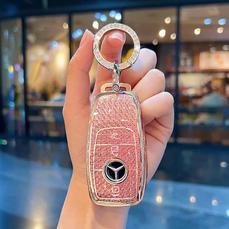 For 2024 Mercedes-Benz GLS450 Key Cover 20/21/22/23/24 GLS400 New Car Pink Female Buckle