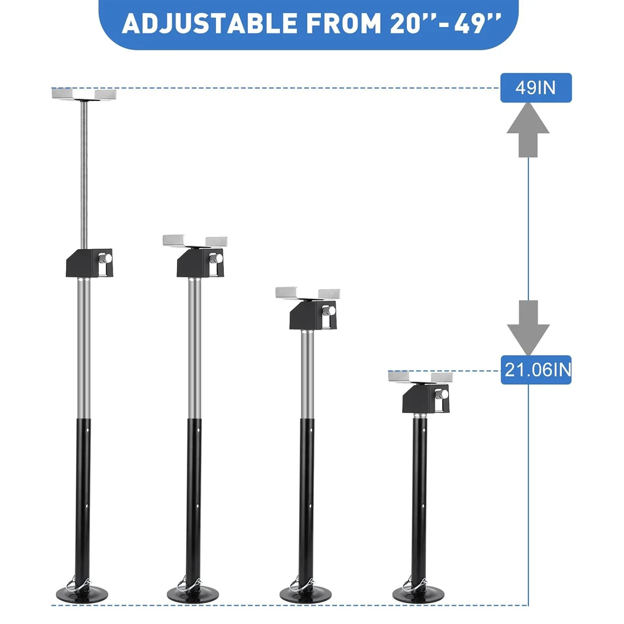 Garvee RV Slide Out Support Jacks (Set of 4) - 20,000lb Heavy Duty Rv Stabilizer Jacks Support, 21