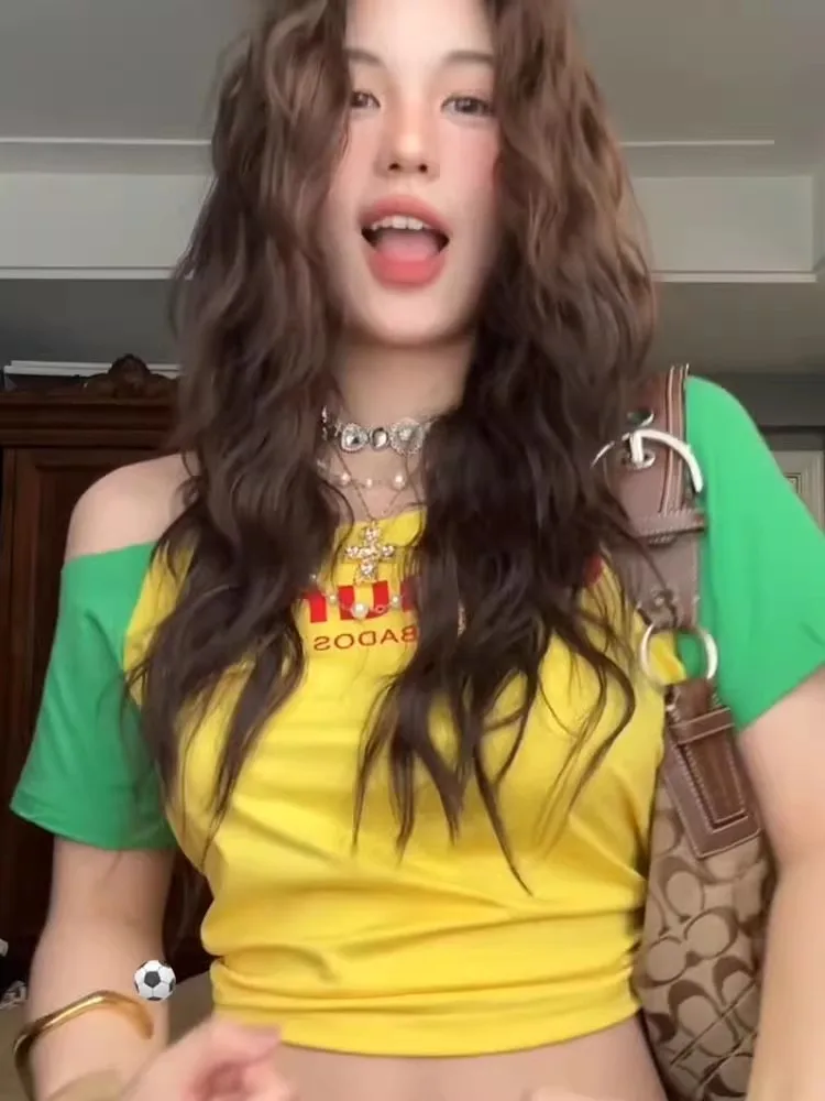 

Off Shoulder T-Shirt Emo Clothes Womens Gathered Design Fashion Bunched Collected Cool Trendy Chic Elegant Casual Simple Basic