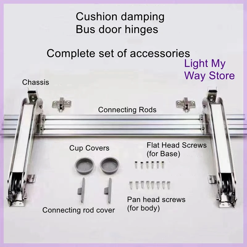 Closet cabinet bus door hinge sliding door folding damping buffer hinge cabinet door hinge corner hardware accessories