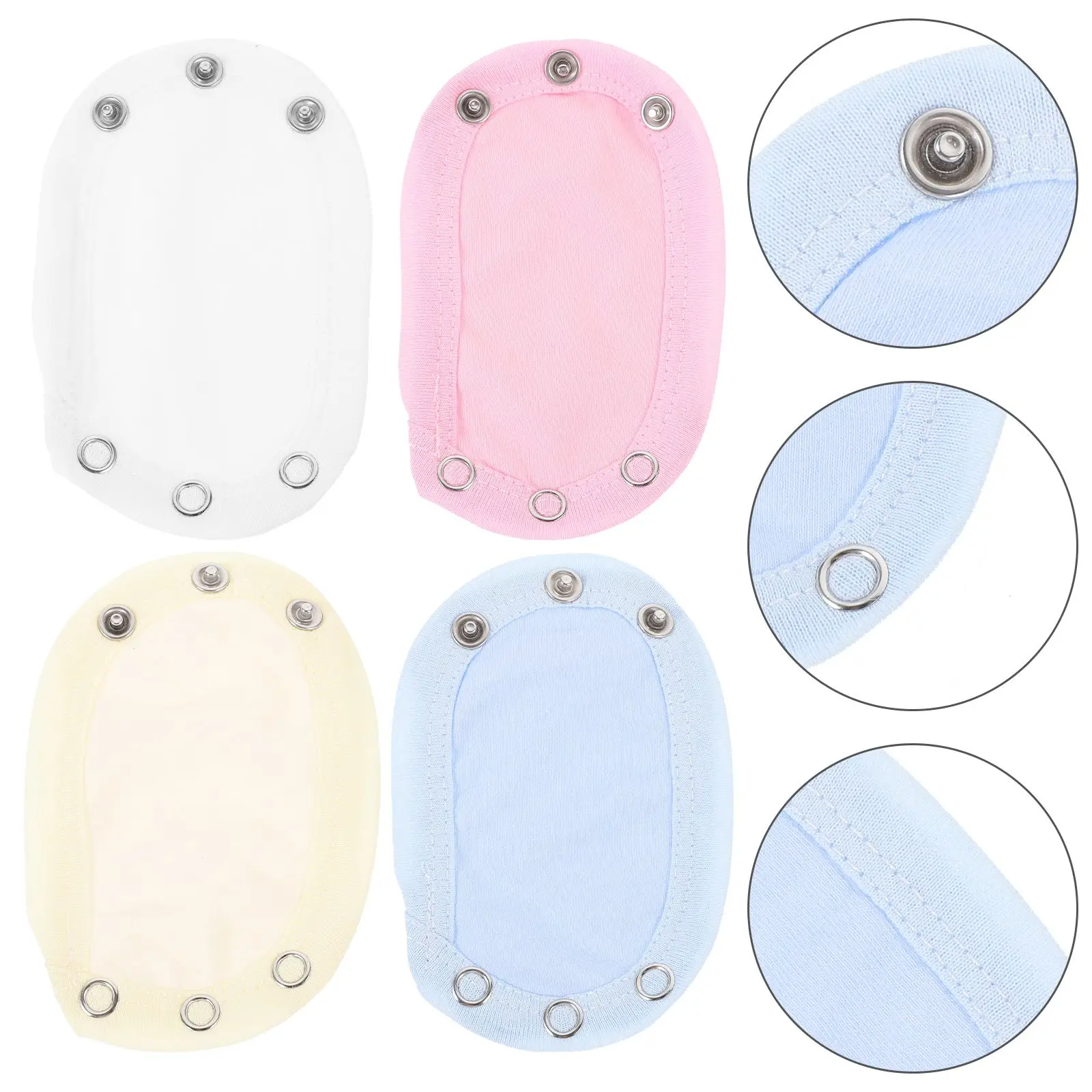 Extension de body à capuche pour bébé fille, 4 pièces, Extension de body pour Double couche en coton, vêtements pour nouveau-né, accessoire enveloppant la chaleur