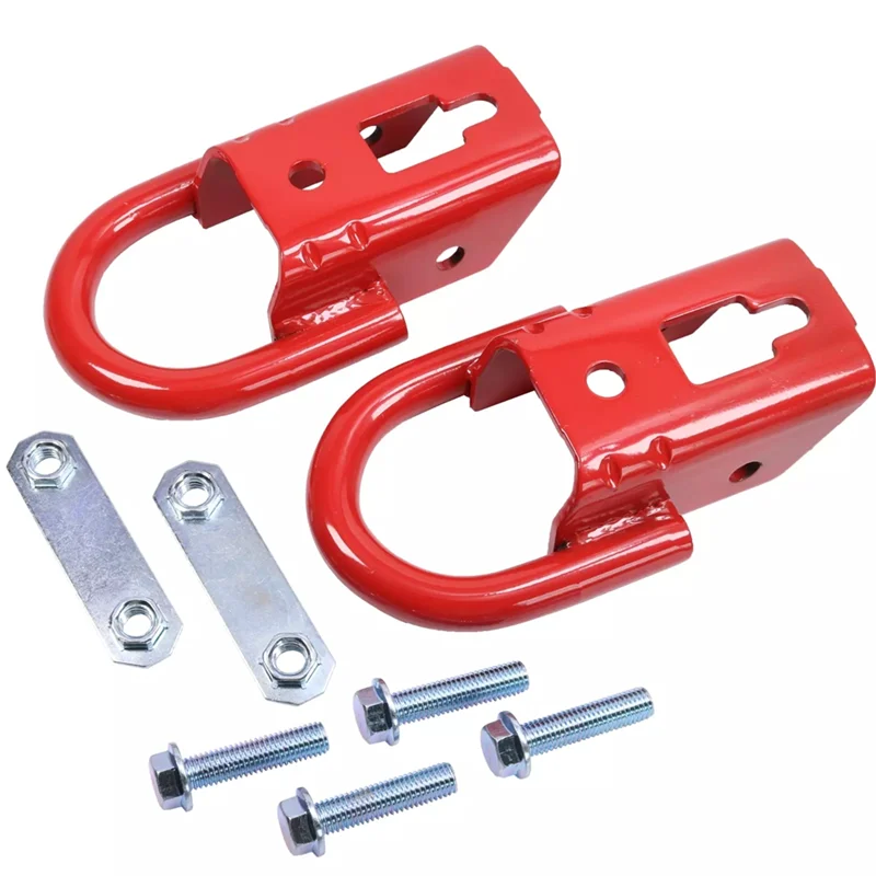 

2PCS Front Towing Hook Red New For Ford F-150 2015-2019 FL3Z17N808A FL37-17N808-A