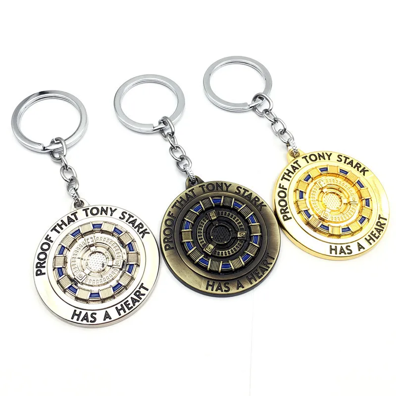 Fashion Creative Keychain hero Reactor Keyring Metal Pendant Key accessories For Men Women Gifts