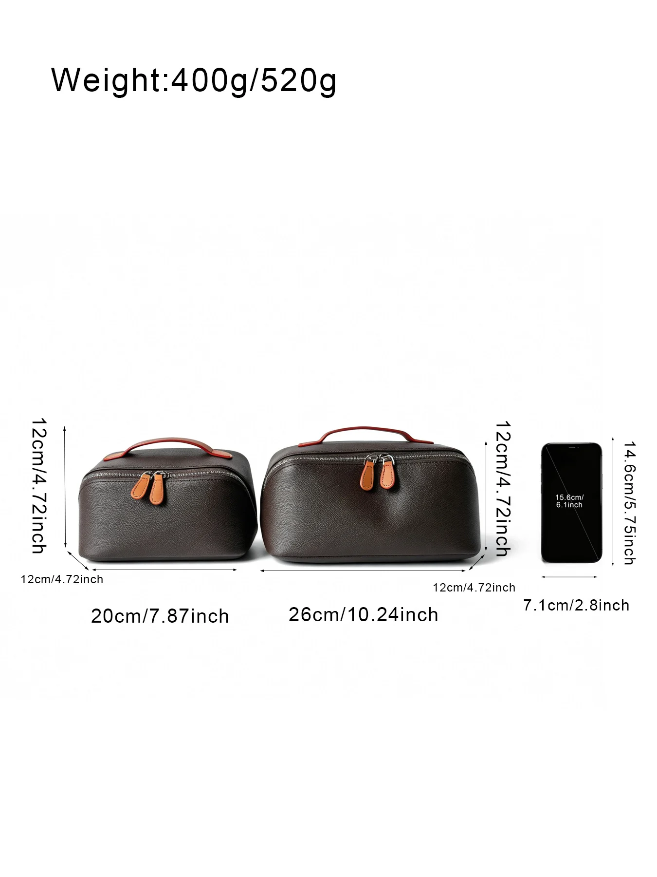 Tragbare Canvas-Beschichtete Wasserdichte Stoff-Kosmetiktasche Große Kapazität Reise-Toilettenartikel-Organizer Unisex Make-up-Organizer Luxus-Tasche – Detail 2