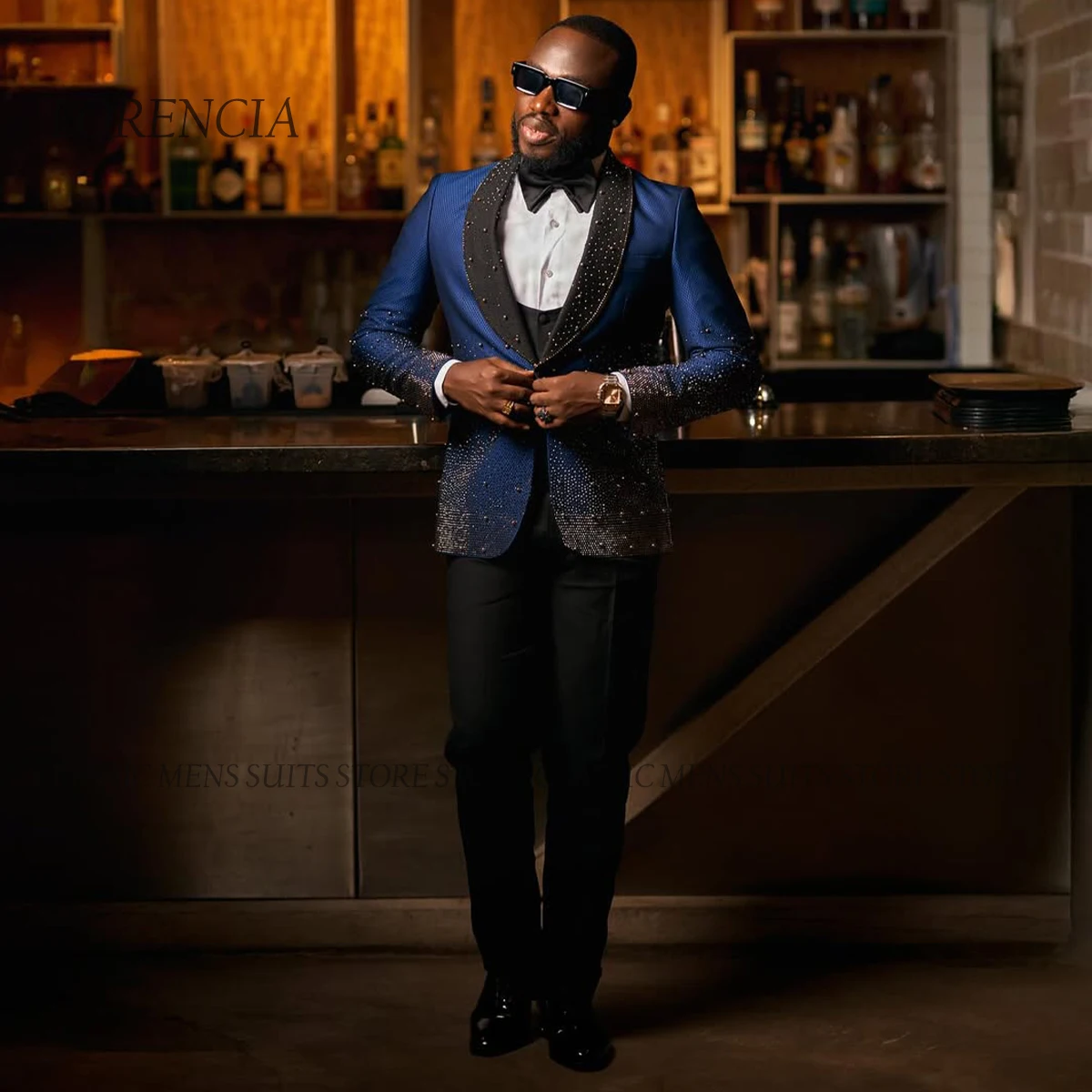 

Индивидуальные жаккардовые металлические ювелирные изделия с бриллиантами, смокинг с орнаментом, мужские костюмы, комплекты из 2 предметов, элитные свадебные пиджаки для жениха и выпускного вечера Homme