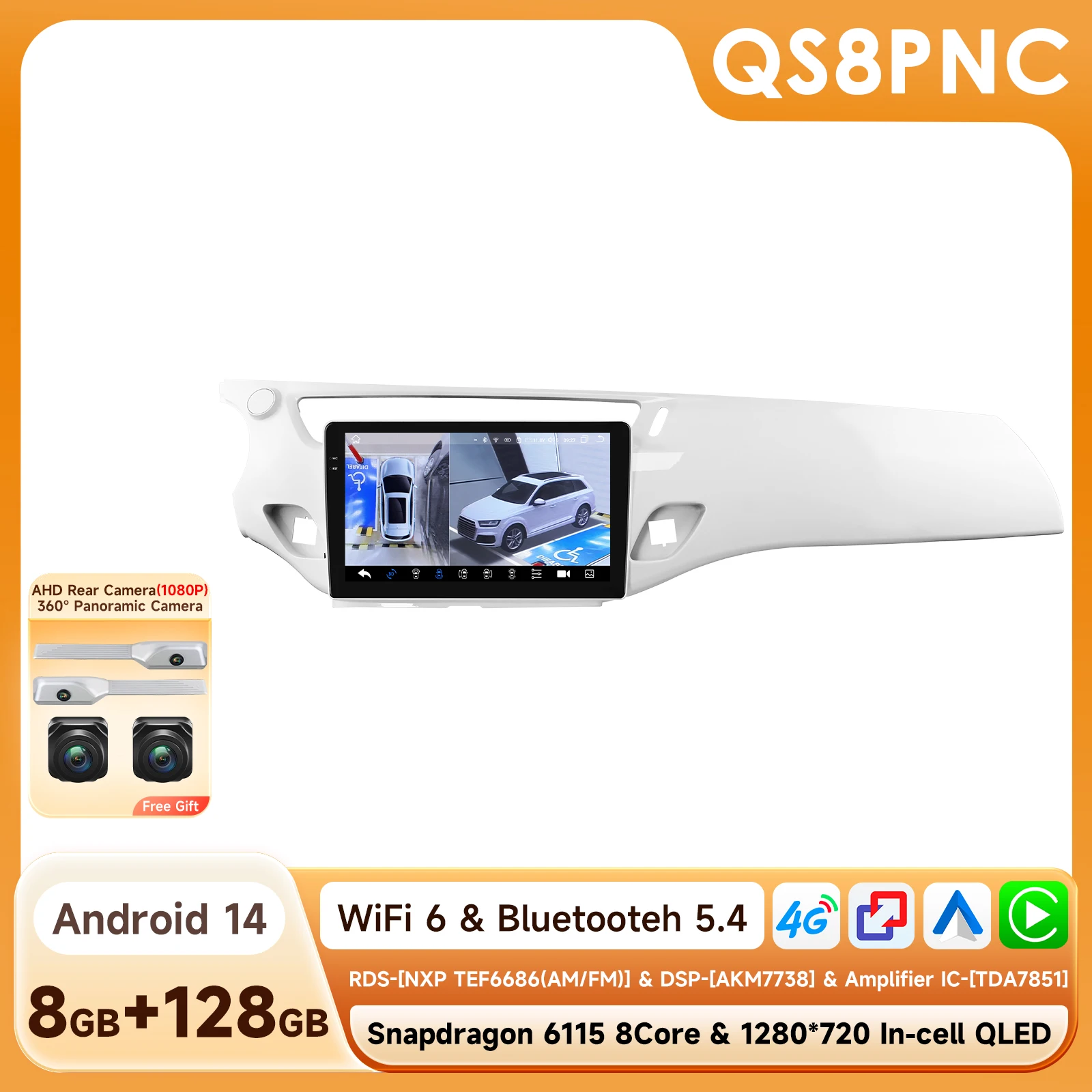 Android autoradio voor Citroen C3 DS3 2010-2016, autoradio met DSP, GPS, Carplay, intelligente multimedia en video via Snapdragon 6115