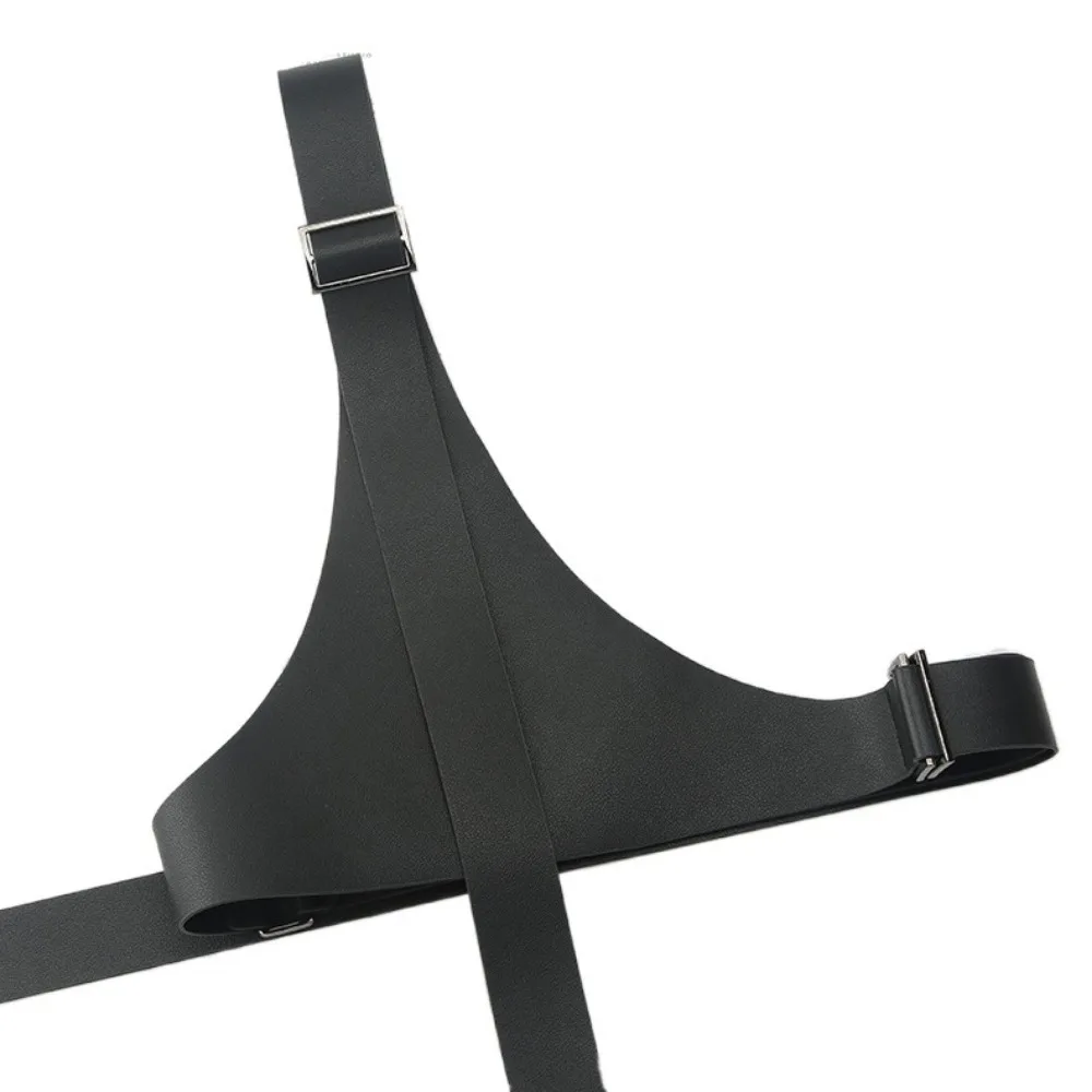 

PU Leather One-shoulder Strap Belt Irregular Design Punk Women Waist Harness Comfortable To Wear Soft Body Suspender Autumn
