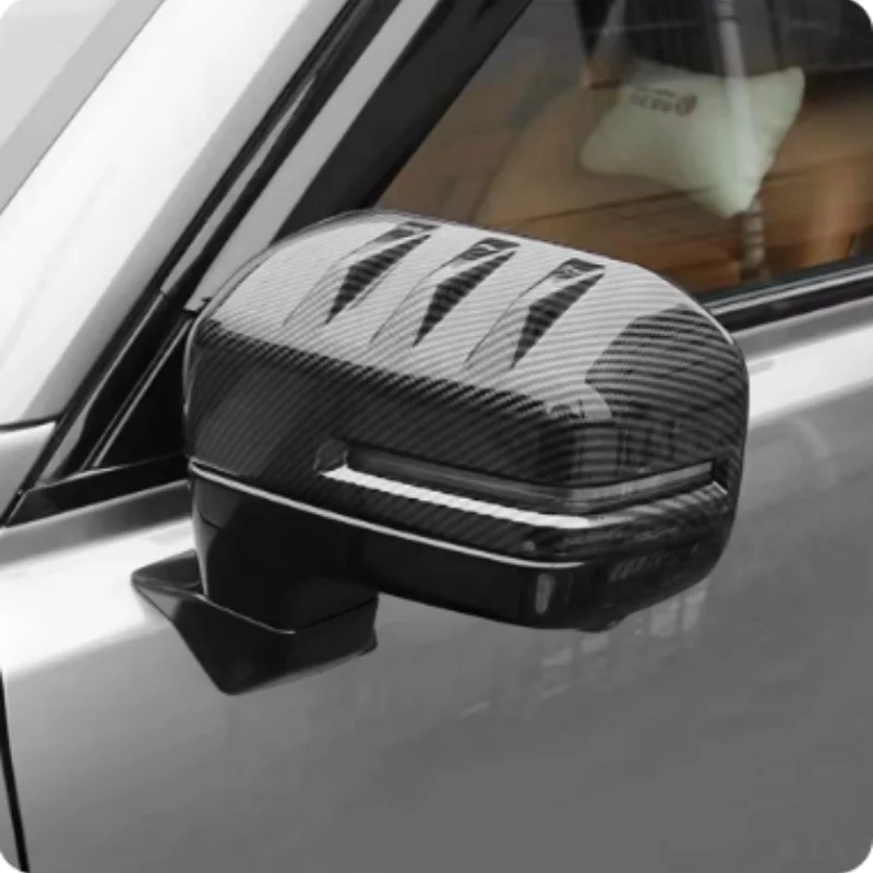 For Haval Raptor 2023-2024 Black Knight Rearview Mirror Cover Protective Shell Reverse Mirror Cover Decorative Strip