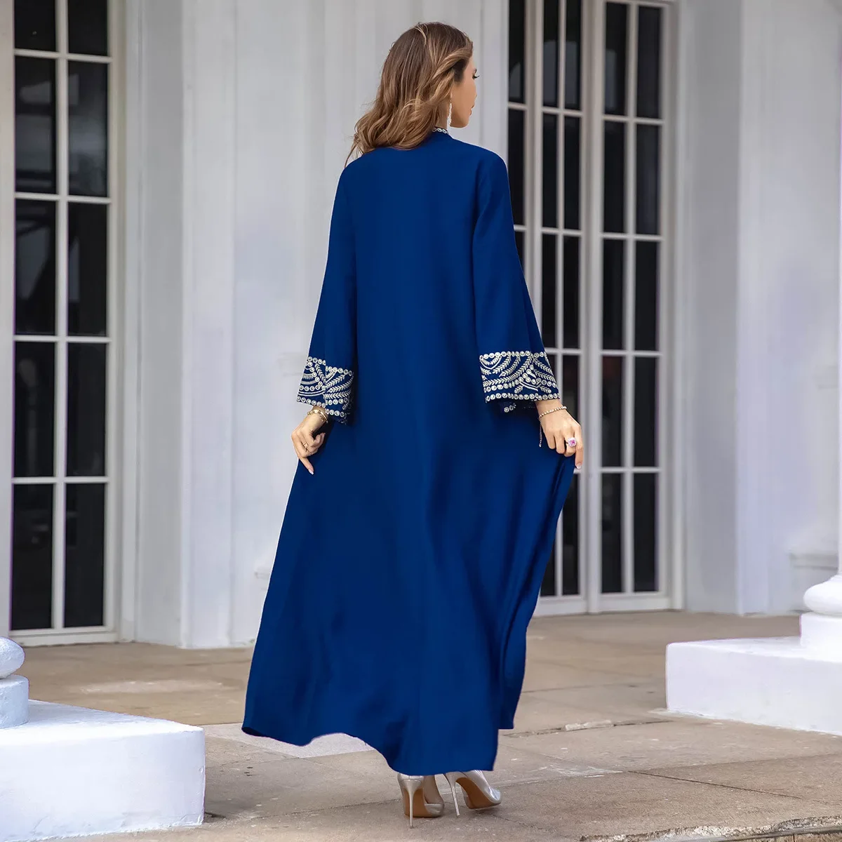 فساتين سهرة ماكسي مرصعة بالألماس للنساء من Eid Fashion تركيا عبايات مطرزة بالترتر أحدث ثوب نسائي ماروكين رمضان