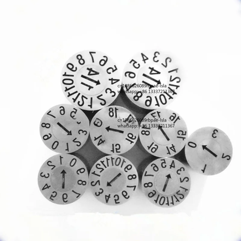 Precision Metal Steel Double Digital Date Insert Marked Pin Time Year Month Date Code Stamp for Die Casting Mold