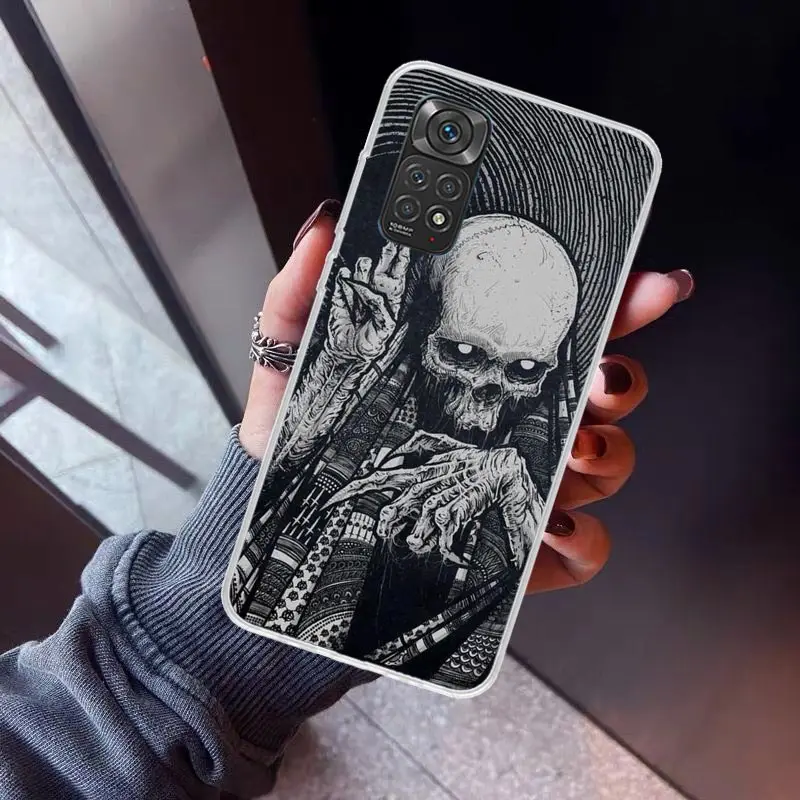 Satanic Goat Satan Devil Phone Case For Xiaomi Redmi Note 12S 12 11S 11 10S 10 Cover 11E 11T Pro Plus 9 9S 9T 8 8T 7 Print Funda