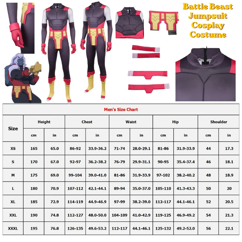

2026 Disguise Battle Beast Jumpsuit Cosplay Costume Halloween Carnival Party Female Role Play Suit