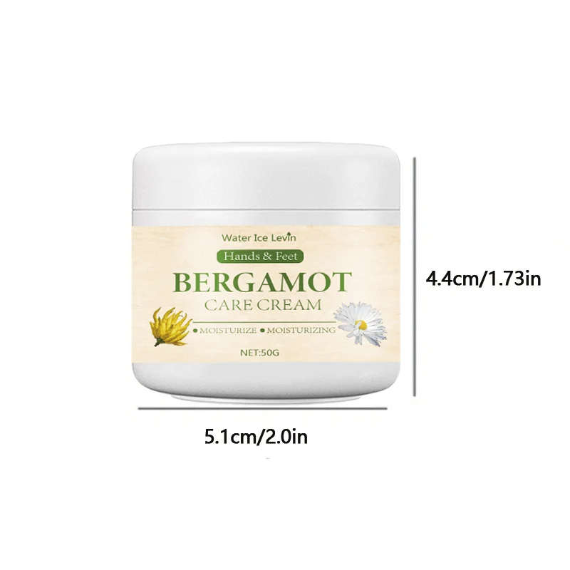 Bergamot Hand Cream, Super Moisturizing & Fast-Absorbing, Contains the Unique Scent of Orange, for Daily Hydration and Fragrance Enhancement