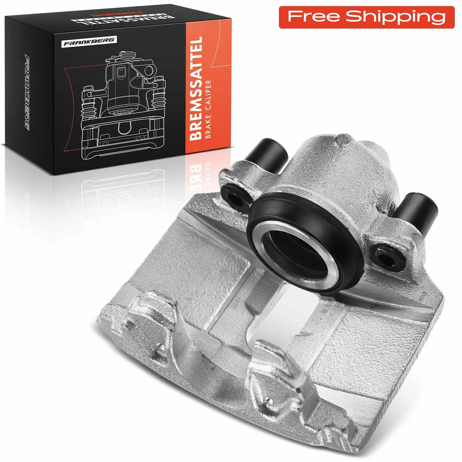 Frankberg 1x Remklauw Vooras Rechts voor VW Kever Caddy MPV CC EOS Golf Plus V Variant VI 1Z0615124 1K0615124EX