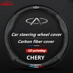 Car Steering Wheel Cover Protective 3D Printing Logo For Chery Tiggo 8 7 6 4 3 5x Pro Arrizo Omoda 5 FX Fulwin Face QQ 2022 2023