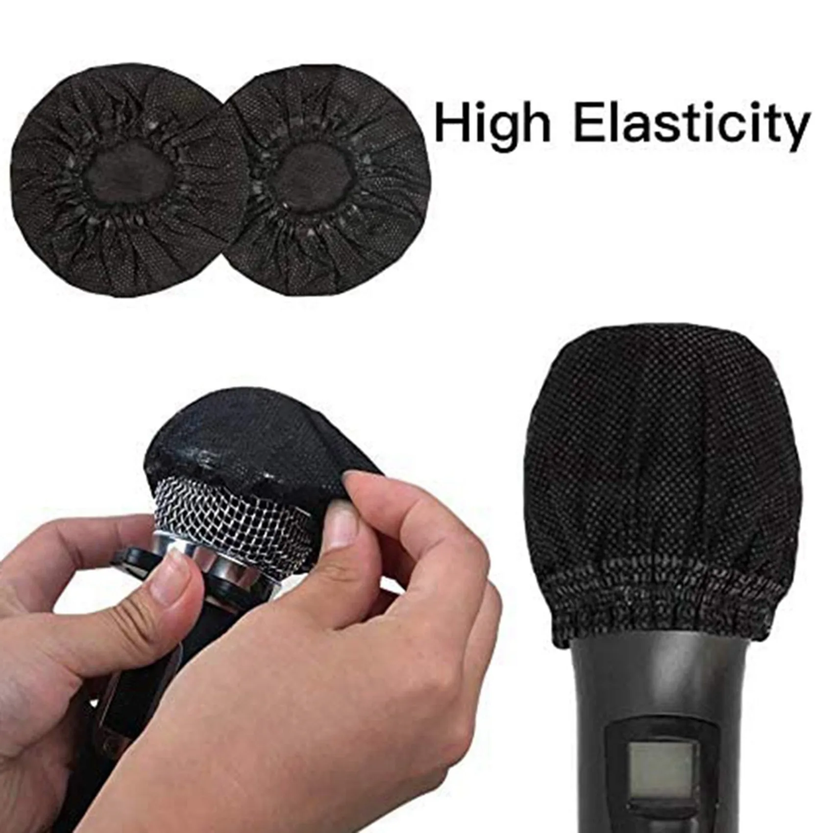 500 Pcs Disposable Microphone Covers, Windscreen Mic Covers, Handheld Microphone Protective Cap For Karaoke-Y47A