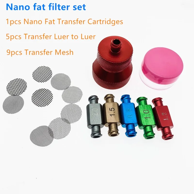 

New 1set Nano fat transfer kit for liposuction tools Beauty tools Titanium Cosmetic Practice instruments