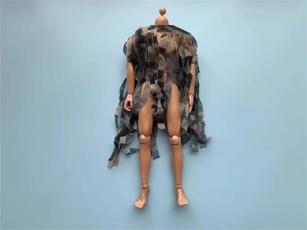 Hot Sales 1/6 DML DAMTOYS DML WWII US. Soldier Doll The Russian Jungle Sand Color CAMO Cloak Net Accessories For 12