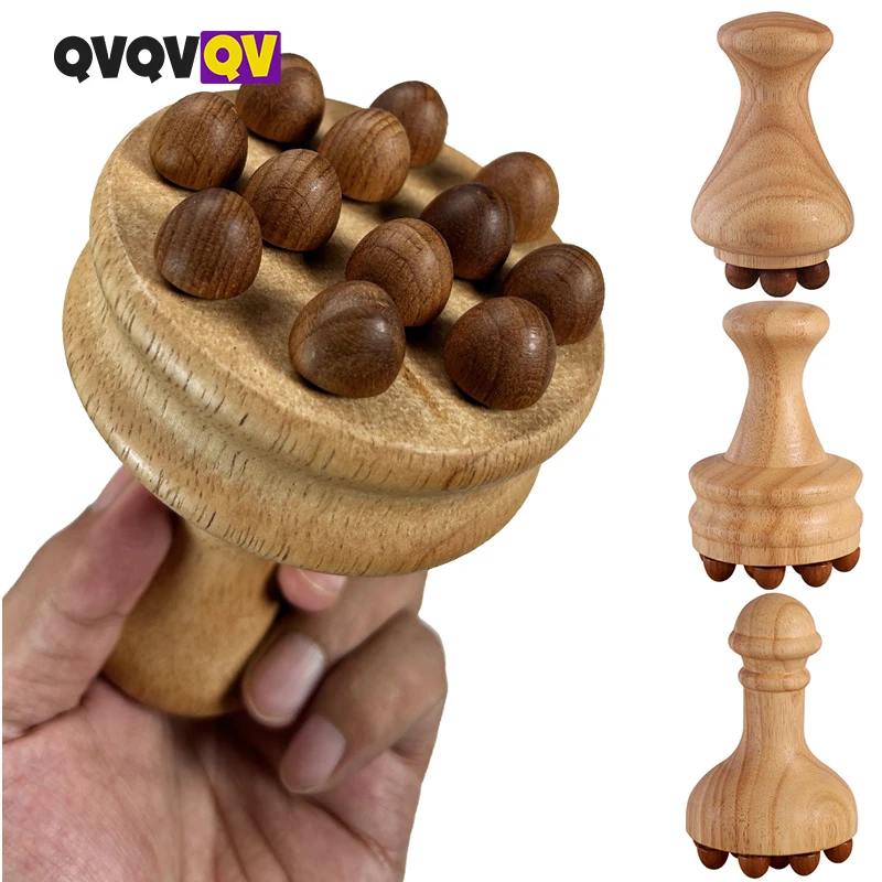 

1PCS Wood Therapy Mushroom Massage Tools, Wooden Mushroom Massager, Anti Cellulite Lymphatic Drainage Therapy Massage Cup Tools