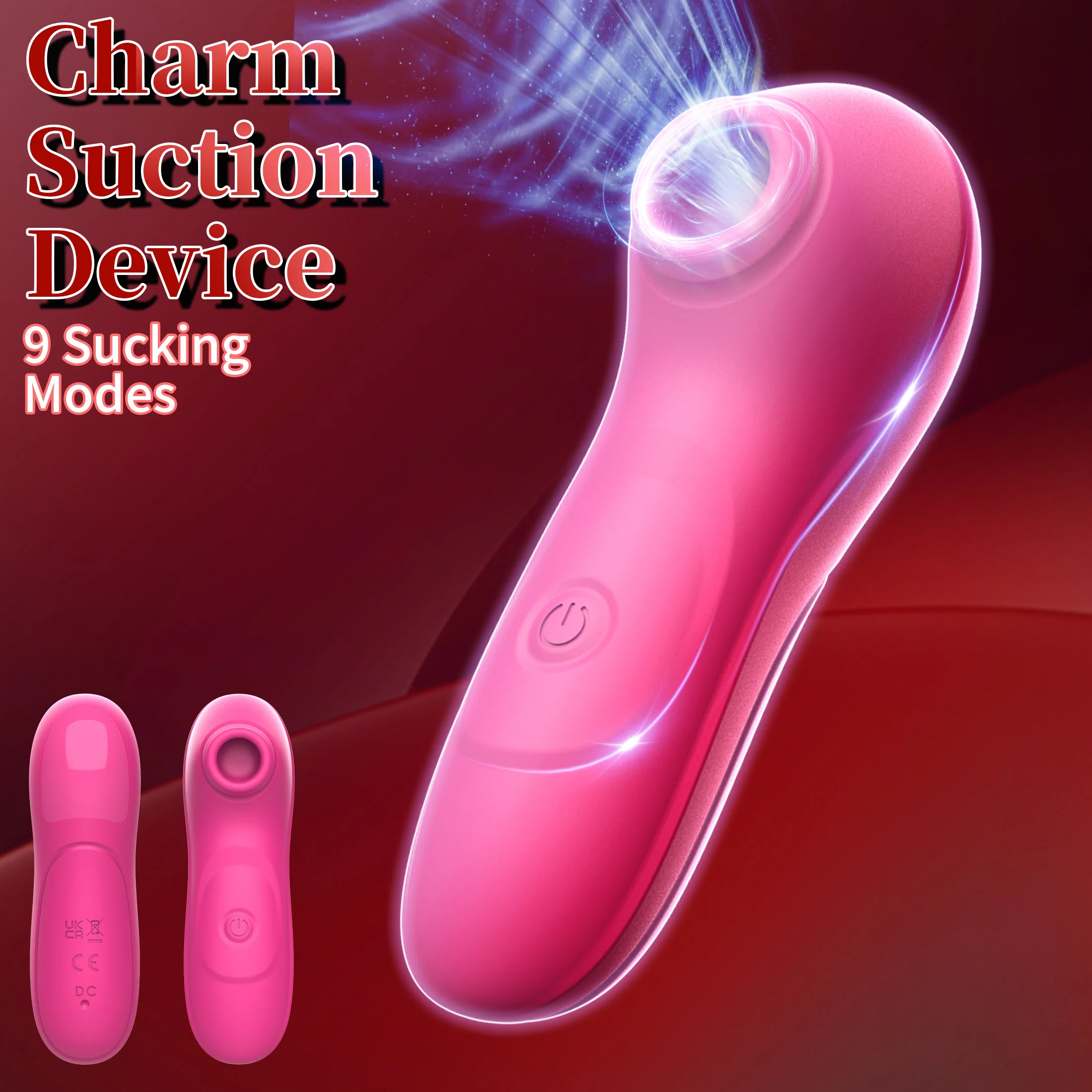 Rose Suction Vibrator Adult Sex Toy, Clitoral Vibrator for Sexual Pleasure, 10 Vibration Modes for Women, Clitoral Nipple Suctio view 2