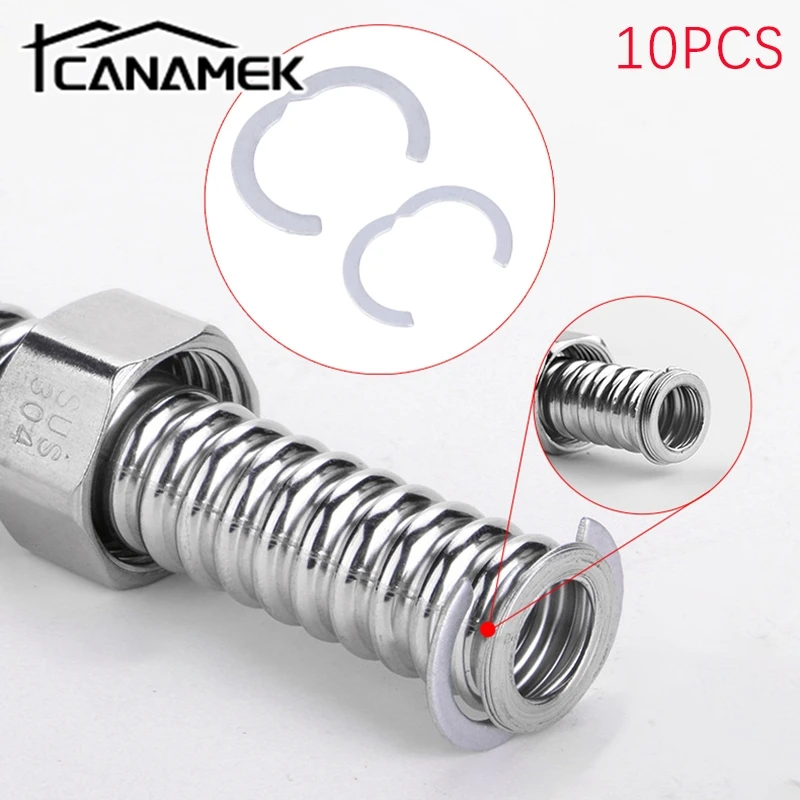 10 шт., сегментные кольца из гофрированной нержавеющей стали на солнечной батарее DN16 DN20 DN25 DN32, солнечная гофрированная труба, специальная Стопорная труба, солнечные детали