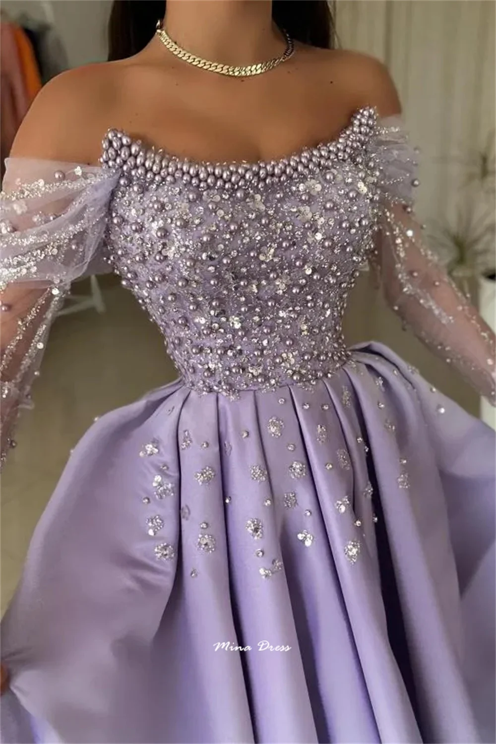 Mina Customized Women\'s Long Evening Gown Simple and Elegant Formal Dress Es Saudi Arabia Dubai Elegant Party Dresses 2024 Prom