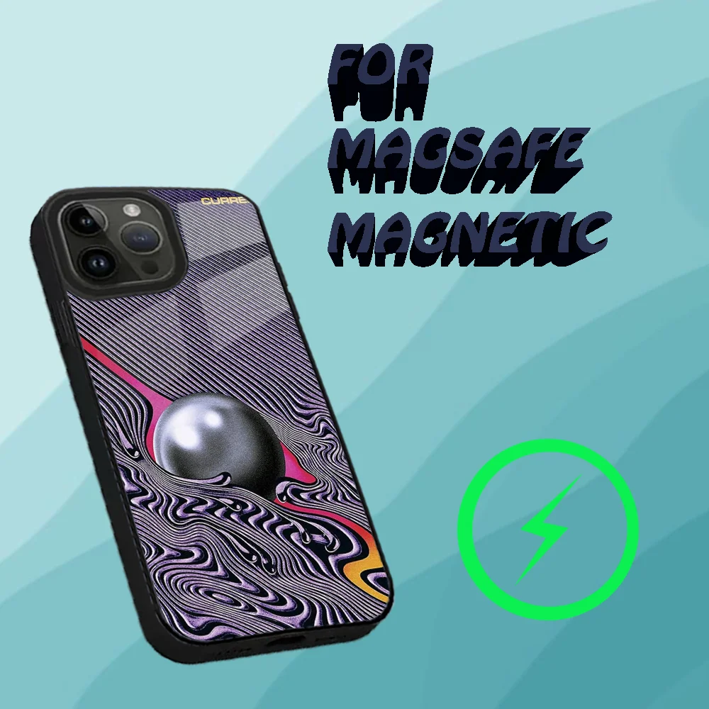 Tame Impala Psychedelic Art Phone Case For iPhone 16,15,14,13,12,11,Plus,Pro,Max Mini Magsafe Magnetic Wireless Charging