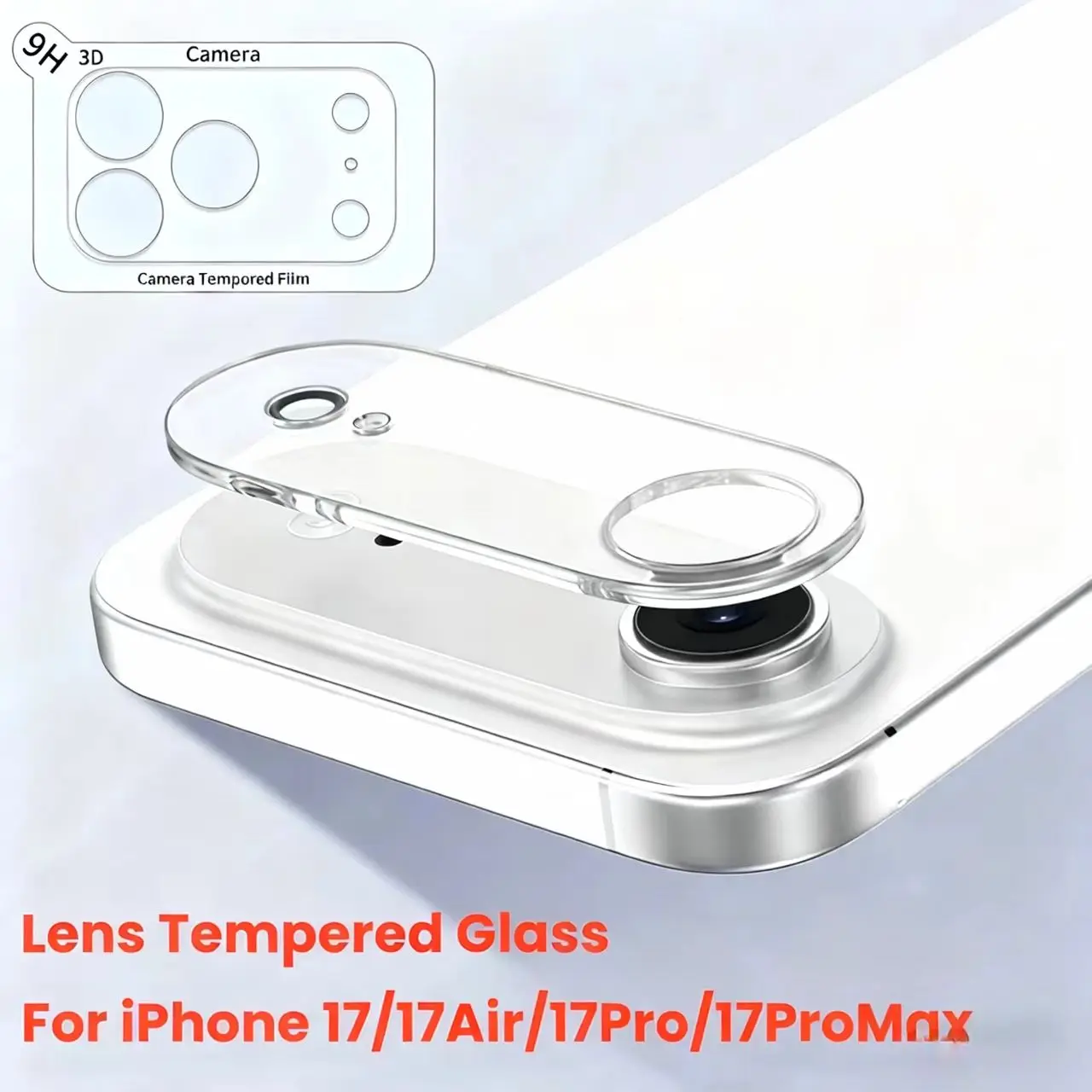 

1PCS For Camera Glass Protector For IPhone 17 Pro Max Air 9H Back Anti-Scratch Lens Cover For IPhone 17 ProMax 17Air Lens Film